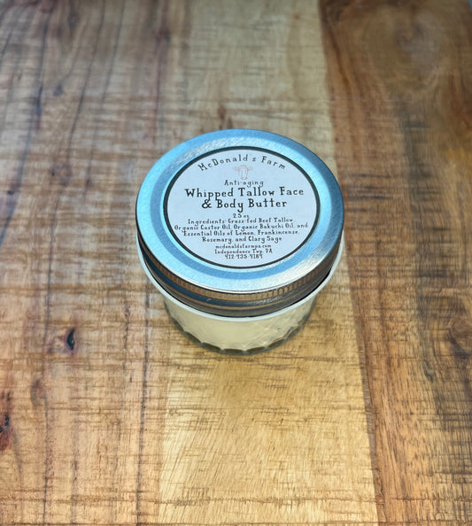 Unscented Whipped Tallow Face & Body Butter