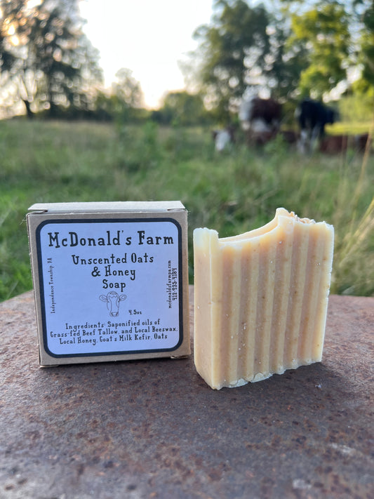 Unscented Oats & Honey Soap